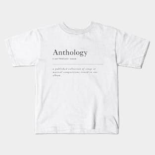 Anthology definition - Taylor Swift, The Tortured Poets Department Anthology Kids T-Shirt